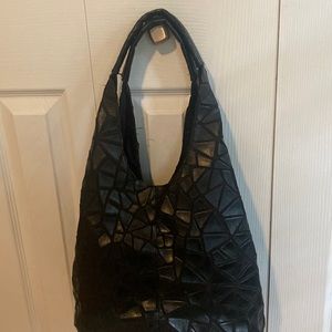 Vegan Black Leather Purse